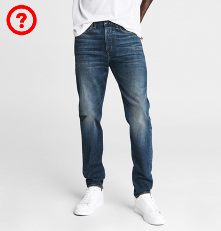 Distressed jeans may not be good for office or business environments.